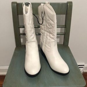 Brand New Charles Albert white Boots!